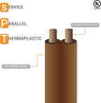 Sunlite 04125-SU 15-Foot Household Extension Cord, Three 2-Prong Polarized Sockets, Tamper Guards, Indoor Use, For Small Appliances, Electronics, Lamps, Fans, Mobile Devices, UL Listed, Brown