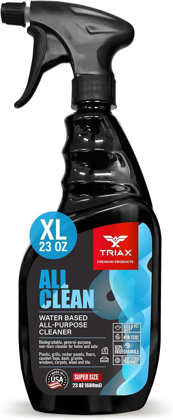 Triax All Clean - Professional Grade Multi-Purpose, Bio-Degradable, Non-Toxic Cleaning Product - For Vehicle and Home Use