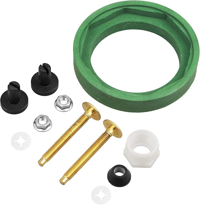 3'' Toilet Tank to Bowl Coupling Kit, Fits for American Standard Champion 4 Toilet Parts AS738756-0070A, Includes Gasket, Bolts and Other Essential Parts for Most 3 Inch Flush Valve Opening Tanks