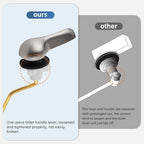 iFealClear Universal Metal Toilet Tank Flush Lever Replacement, Side Mount Toilet Handle Replacement Kit, Solid Brass Toilet Trip Lever Fits Most Toilets, Stainless Steel Chain, Brushed Nickel