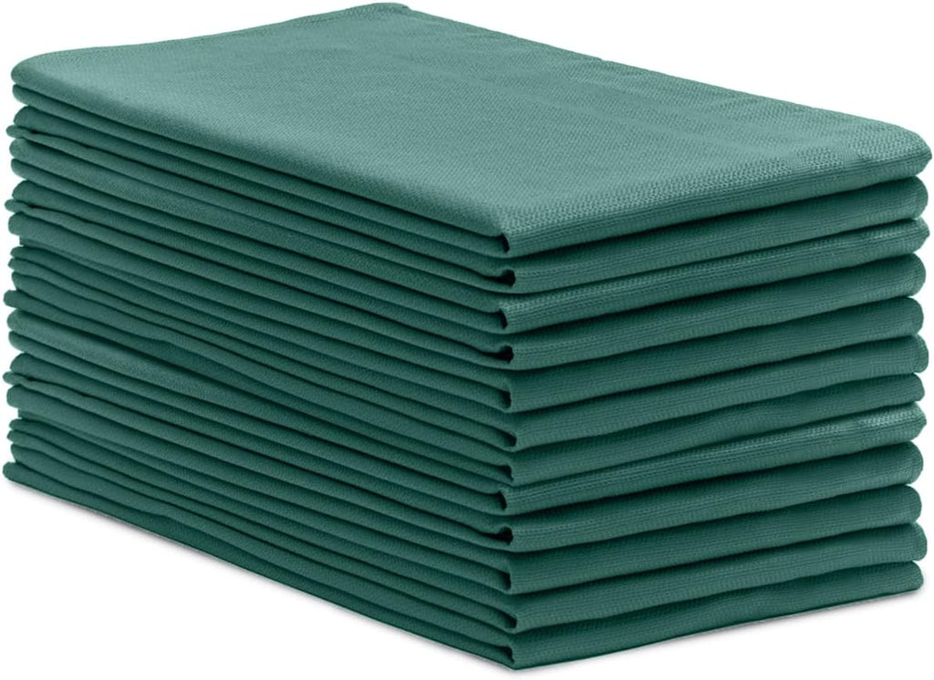 Avalon Towels Surgical Huck Towels (Pack of 12) Size 17x26 Inches, 100% Cotton Cleaning Cloths, Multi-Purpose, Perfect for Hospitals and Home (Green)