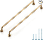 JOY DECOR Cabinet Pulls – 8-3/4 Inch Hole Center, Champagne Bronze, 10 Pack, Zinc Alloy Cabinet Handles for Drawers & Cupboard – Vintage Style Hardware for Kitchen, Bathroom, Dresser