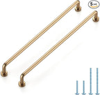 JOY DECOR Cabinet Pulls – 8-3/4 Inch Hole Center, Champagne Bronze, 5 Pack, Zinc Alloy Cabinet Handles for Drawers & Cupboard – Vintage Style Hardware for Kitchen, Bathroom, Dresser