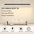 amgolibi T5 14W 4100K Fluorescent Tube, 22 Inches F14T5/841 Straight Fluorescent Bulb, F14T5/CW Fluorescent Lamp for Counter and Cabinet Fixture, Cool White 1250 Lumen G5 Base