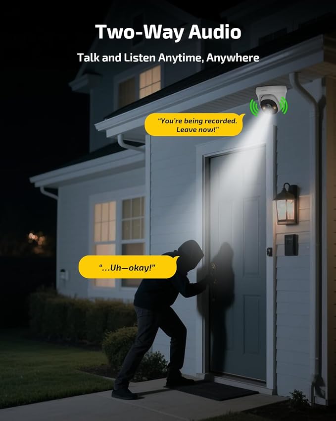 《130° Wide Angle & 4K Ultra HD》Wired Security Camera System Outdoor, POE IP Cameras with 8CH NVR Systems, Video Surveillance DVR Kits with PIR Motion Detection