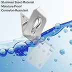 HOWDIA 4 Inch Door Lock Latch Padlock Hasp Set, 90 Degree Latch Lock with Screws and Padlock Stainless Steel Safety Right Angle Padlock Hasp Latch Security Door Clasp Hasp for Shed/Gate/Storage Lock