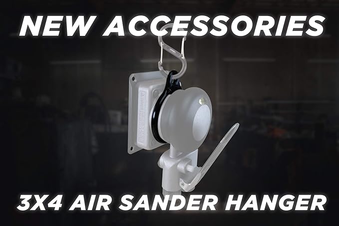 AirVANTAGE Pneumatic 3" x 4" Jitterbug Air Sheet Sander Accessory (Ring Hanger: 2 Piece Sets)