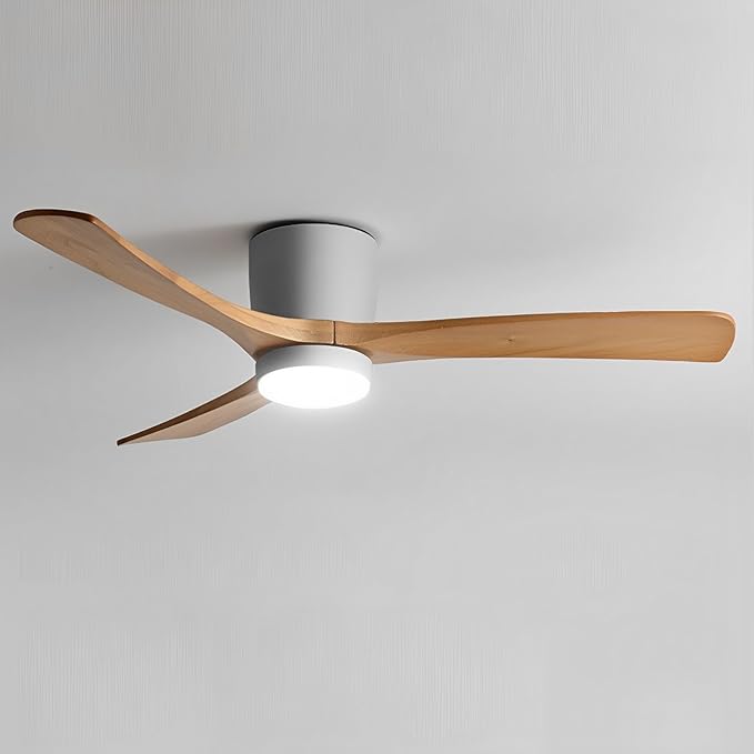 36in Quiet Ceiling Fans with LED Lights Remote ETL Ceiling Fan Lights Living Room Bedroom ‎Remote Ceiling Lighs Fan Lighting 6 Gear Wind Speed Grey Ceiling Fan Wooden Fan Blades