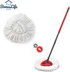 BonusLife 8-Pack Mop Head for O-Ceda EasyWrin Spin Mop Refill 1-Tank System Only Easy Cleaning Microfiber Replacement