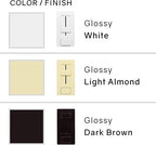 HitLights 60W LED Driver and Dimmer Switch Single Integrated Unit, EZDim 120V AC to 24V DC, Wall Dimmer Switch Compatible with Most Solid Color 24VDC Tape Lights and Fixtures, UL Listed