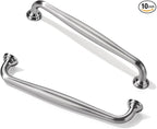 TUNNY 10 Pack Cabinet Handles-6.3"/160mm Screw Spacing Brushed Nickel Furniture Hardware Handles for Kitchen Cabinets Bedroom Dresser Wardrobe Cabinet Pulls