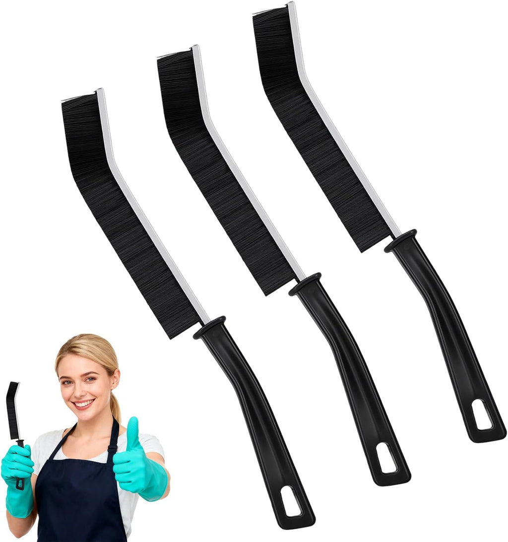 Hard Bristle Crevice Cleaning Brush,Cleaner Scrub Brush Tool for Hard to Reach Tight Space, Home Essentials, Cleaning Supplies for Shower, Bathroom, Kitchen, Toilet, Window (3)