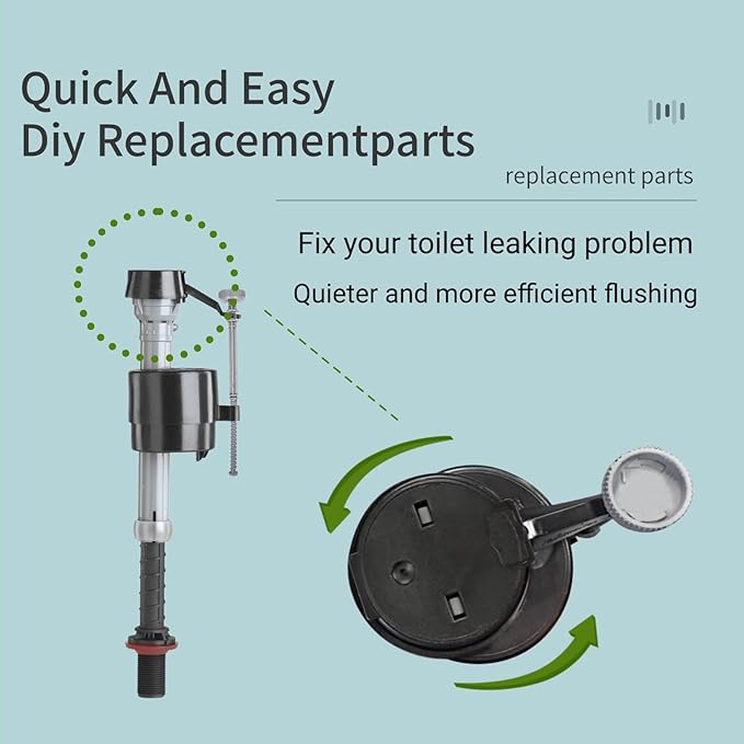 Toilet Fill Valve Seal Kit, Compatible with Kohler 83143 and Compatible with Fluidmaster 200, 242, 400, 747 Fill Valves, 2 Pack Replacement Seals for Toilet Tank Repair
