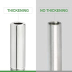 TAISHER 2PCS 304 Stainless Steel Pipe Fittings, 3/8" NPT Male Threaded, 2" Length Weld Nipple Cast Pipe