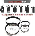 MOLLE Panel Fire Extinguisher Mount Kit-Quick Release Car Fire Extinguisher Mount Bracket for 1-2in Tactical Rigid MOLLE Panel Holes.Fire Extinguisher Holder Fits MOLLE Panels Accessories for Vehicle