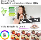 Aipsun Modern 3-Light LED Bathroom Vanity Light Fixtures - White Light 6000K Over Mirror