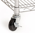 Seville Classics UltraDurable Heavy Duty NSF Solid Steel Wire Rack Storage Unit Organizer for Garage, Warehouse, Office, Restaurant, Classroom, Kitchen, 5-Tier Shelving, 60" W x 18" D