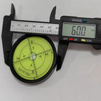 Round High Precision 2.4inch 60MM Accuracy 15'/2 Aluminium Cardan Circular Bullseye RV leveling Bubble Levels For Motorhome, Camping, Trailer, Construction, CNC machine