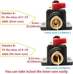 Fuse Holders 80amp 20A 30A 40A 50A 60A 100A 150A Inline Circuit Breaker for Car Audio and Amps Overload Protection Reset Fuse Inverter 12V-24V DC Replace Fuses
