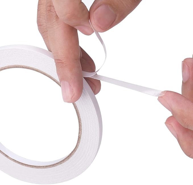 6 Rolls Double Sided Office Tape Clear Double-Sided Adhesive Tape Removable for DIY Arts, Crafts, Scrapbook, Photos Display ect，1/4-Inch x 22.9 Yards (6.35mm x 21m)