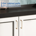 JOY DECOR Cabinet Pulls – 5 Inch Hole Center, Champagne Bronze, 5 Pack, Zinc Alloy Cabinet Handles for Drawers & Cupboard – Vintage Style Hardware for Kitchen, Bathroom, Dresser, Furniture Makeover