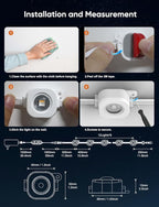 Permanent Outdoor Lights 100ft,RGBW Eaves Light with 72 LED Lights,111+ Scenes Modes Outdoor Lighting, Waterproof Permanent Light for Daily Holiday Halloween Decorations, Compatible with Alexa,White