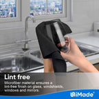 Microfiber Cleaning Cloth, 200 Pack Microfiber Towels for Cars Reusable Shop Rags Bulk Lint Free Cleaning Towels for Car Kitchen Automotive Bar Mechanic Restaurant Garage, 11.5"x 11.5", Black