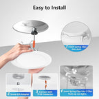 LVWIT Recessed Lights 6 Inch, Modern Retrofit LED Recessed Lighting, 5CCT Color Selectable, Dimmable LED Can Lights with E26 Conversion Kit, 36 Pack