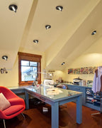 Adetu 4 inch 5CCT Gimbal Black Led Recessed Lights, 360°+90° Adjustable Directional Recessed Lighting, 2700K/3000K/3500K/4000K/5000K Dimmable Retrofit Eyeball Can Lights with Jbox, ETL（Black, 6 Pack）