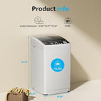 Washer and Dryer Combo Set,Full-Automatic 21LBS Washing Machine with 10 Washing Programs & 2.6 CU FT Portable Laundry Dryer with 4 Automatic Drying Mode