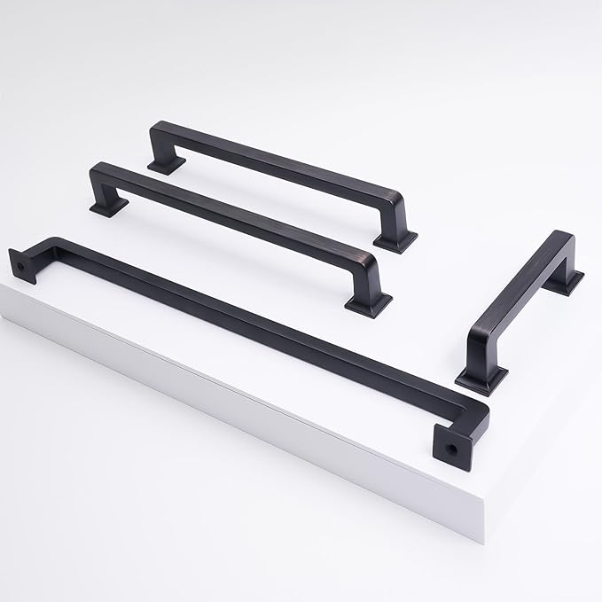 COTYKILEY 10 Pack 5 Inch(128mm) Oil Rubbed Bronze Cabinet Handles Kitchen Cabinet Pulls Cabinet Door Handles Kitchen Cabinet Hardware Cupboard Drawer Pulls Dresser Handles