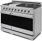 Gordon Ramsay by THOR Kitchen 48 Inch Professional Liquid Propane Range with Tilt Panel Touch Control in Stainless Steel