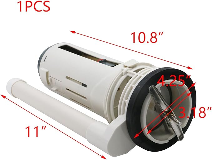 T Tulead 3-Inch Dual Flush Valve Toilet Flush Valve Repair Parts 275mm Height, for One-Piece Toilet