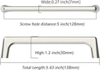 10 Pack Brushed Satin Nickel Cabinet Pulls 5 Inch Kitchen Cabinet Handles Cabinet Hardware Kitchen Handles for Cabinets Cupboard Handles Nickel Dresser Pulls Drawer Handle