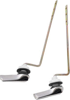 Toilet Handle Replacement Kit, Side Mount Toilet Trip Levers with Seal Gasket and Nut, with Stainless Steel Flapper Chains, Universal Replacement for Most Toilets (Chrome)