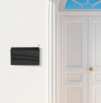 Wall-Mount Mailbox, Morden Mailbox for House, Rust Resistant Metal Post Box, Galvanized Steel Outside Mailboxes with Flag (No Keys Locking)