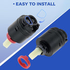 Mgoodoo 40PHF-2 Pressure Balance Cartridge, 40mm Shower Cartridge Replacement Fit for Tub/Shower Faucet Valve