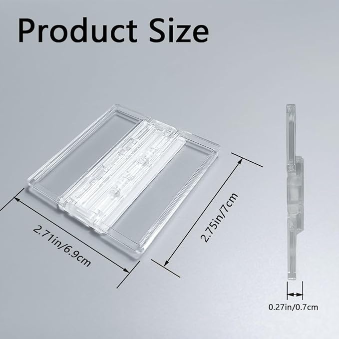 Sliding Door Lock Window Locks - 4-Pack, Childproof Sliding Glass Door Stopper, Home Security Door Lock、Patio Door Lock for Child Proof (Clear-4 Pack)