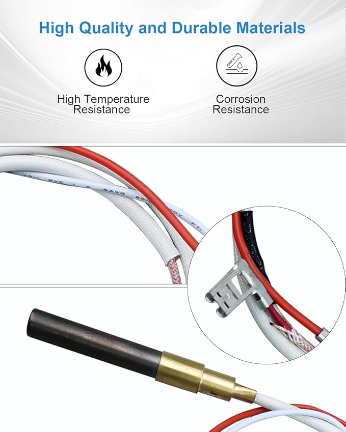 Thermopile Water Heater Pilot Assembly Fit for Reliance Whirlpool A.O. Smith Kenmore State American Water Heaters Replace 100112330 9007876 9007877300 6911197 9007872005 100094024