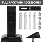 T316 Stainless Steel Glass Railing Clamp,Heavy Duty Glass Railing Spigot,Railing Post Clamp (10, Black)