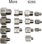 2 pieces Npt3/4 Female to Npt1/4 Male Reducer,3/4-1/4Water pipe Adapter, Fabricate of 304 Stainless Steel