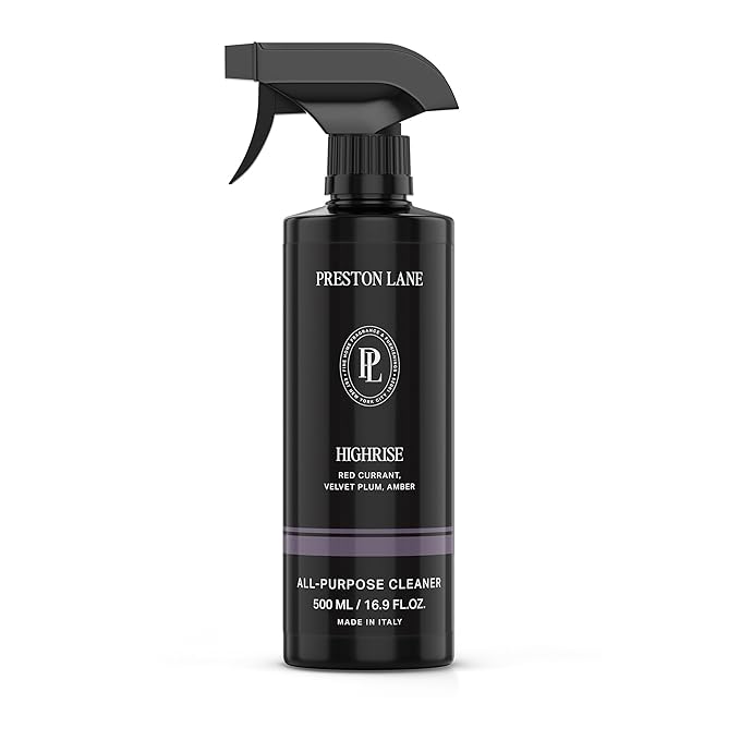 Preston Lane Luxury All-Purpose Cleaner, Highrise Scent | Bio-Based Multi-Surface Spray | Streak-Free Finish, Lifts Dirt, Smudges & Grease | Vegan & Cruelty-Free