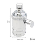 RTNLIT Nickel Lamp Socket, Vintage Edison E26/E27 Bulb Light Socket with On/Off Knob Switch(Silver)