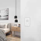 ThunderWay Single Pole Decorator Wall Light Switch with Wall Plate, 15A 120V/277V, On/Off Paddle Switch, Residential Grade - UL Listed, White (10)