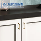 JOY DECOR Cabinet Pulls – 3 Inch Hole Center, Champagne Bronze, 15 Pack, Zinc Alloy Cabinet Handles for Drawers & Cupboard – Vintage Style Hardware for Kitchen, Bathroom, Dresser, Furniture Makeover