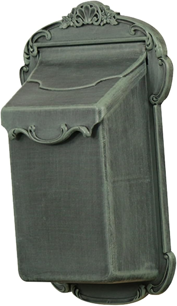 Special Lite Victoria Vertical Wall Mount Mailbox - Verde Green Aluminum Mailbox for Wall Mount - SVV-1013-VG
