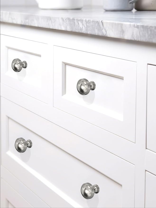 10 Pack Brushed Satin Nickel Kitchen Cabinet Knobs Cabinet Pulls Drawer Hardware