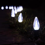 HLO Lighting Smooth C9 Christmas Lights | Sun Warm White LED Bulbs for Indoor & Outdoor Christmas Decor | Set of 500