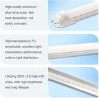 Aolyty T8 LED Tube Light, 13W Shop Light 6500K Super Bright Dual End Powered No Ballast Bypass Light fixtures 3ft 35" for Warehouse, Garage, Office, Home - 10 Pack