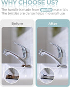 SXhyf Cleaning Brush - Hard Bristle Crevice Cleaning Brush, Multifunctional Gap Scrub Brush, Home Essentials, Bathroom Cleaner Tools for Household Use, Kitchen, Window, Faucet(S1110SE) (6, Multicolor)